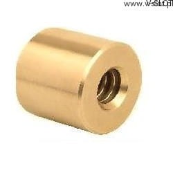 Trapézová matice 22x5 válcová bronzová CNC