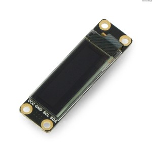 OLED monochromatickĂ˝ grafickĂ˝ displej 0,91" 128x32px I2C s ÄŤipem - DFRobot DFR0647