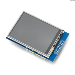 TFT LCD dotykovĂ˝ displej 2,8'' 320x240px 8 bit se ÄŤteÄŤkou microSD - Shield pro Arduino - Iduino TF028