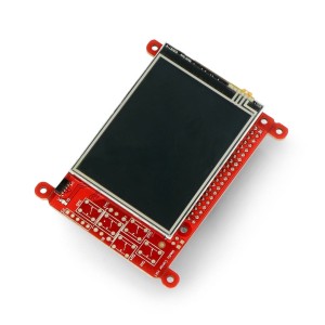 Pi Supply Media Center - 2,83" dotykovĂ˝ displej - joystick + IR dĂˇlkovĂ© ovlĂˇdĂˇnĂ­