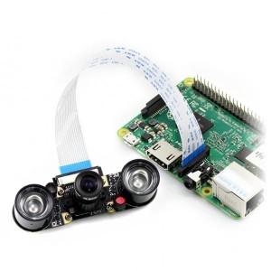 HD F NoÄŤnĂ­ vidÄ›nĂ­ OV5647 5Mpx kamera - IR s nastavenĂ­m zaostĹ™enĂ­ pro Raspberry Pi + IR moduly - Waveshare 10299