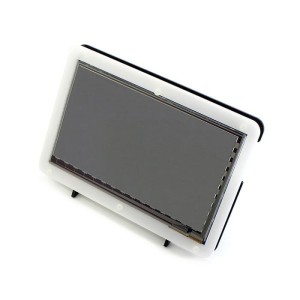 IPS 7'' C 1024x600px LCD kapacitnĂ­ dotykovĂ˝ displej HDMI + USB Rev 4.1 pro Raspberry Pi housing ÄŤernobĂ­lĂ˝ - Waveshare 11303