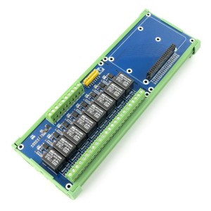RelĂ©ovĂ˝ klobouk pro Raspberry Pi - 8 relĂ© s optoizolacĂ­ - kontakty 5A/250VAC/30VDC - cĂ­vka 5V - Waveshare 15423