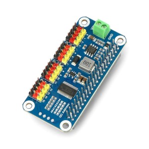 Servo ovladaÄŤ HAT IC Test Board - 16 servo ovladaÄŤĹŻ pro Raspberry Pi - Waveshare 15275
