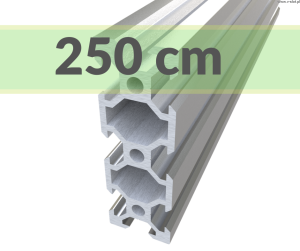 V-SLOT 2060 - Stříbrně eloxovaný 2500 mm