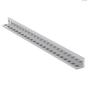 Hliníkový L-nosník (23 otvorů 184 mm) 2 kusy