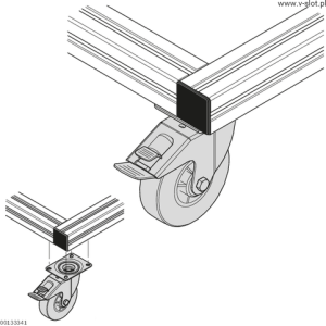 Nosný válec s upevňovací přírubou