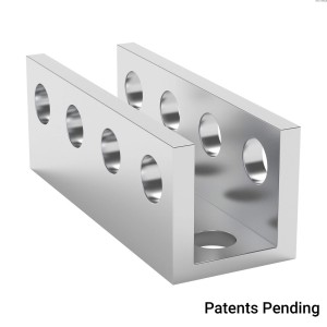 U-nosník řady 1101 (4 otvory, délka 32 mm)