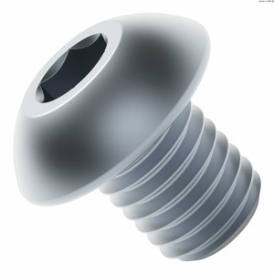 Pozinkovaný šroub s kulovou hlavou řady 2802 (M4 x 0,7 mm, délka 5 mm) - 25 ks.