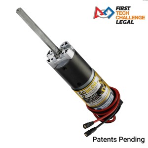 Planetový převodový motor se žlutým krytem řady 5204 (převodový poměr 50,9: 1, délka 80 mm, hřídel REX 8 mm, 117 ot/min, snímač 3,3 - 5 V)