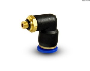 Úhlová spojka pro 4mm hadici, závit M5