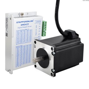 Sada krokového motoru Nema 23 2Nm s dvojitou hřídelí 8mm