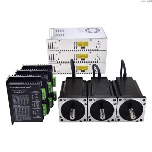 CNC 3-osá kroková souprava 12,0 Nm - krokový motor a řídicí jednotka Nema 34