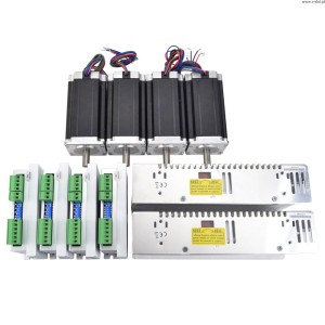 CNC 4-osá kroková sada 3,0 Nm - krokový motor Nema 23, řídicí jednotka a napájecí zdroj