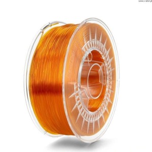 Devil Design PETG 1,75 mm 1 kg vlákna - jasně oranžové transparentní