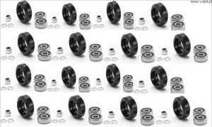 16 x sada: V-SLOT Solid V Wheel Kit roller