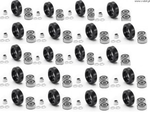 20 x sada: V-SLOT Solid V Wheel Kit roller