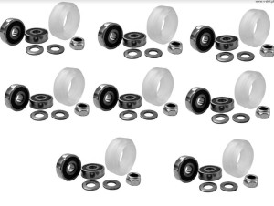 8 x sada: V-SLOT Xtreme Solid V Wheel Kit.