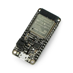 Feather Huzzah ESP32 - WiFi, Bluetooth GPIO modul - pĂˇjenĂ© konektory - Adafruit 3591