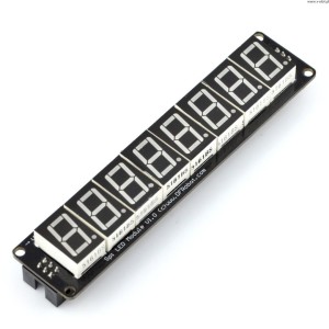 8 x modul SPI s 8-segmentovĂ˝m displejem