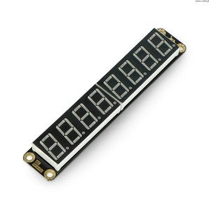 Gravitace - 8mĂ­stnĂ˝ segmentovĂ˝ displej I2C - ÄŤervenĂ˝ - DFRobot DFR0645-R