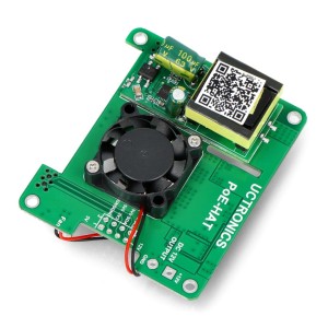 PoE HAT 5V 3A - napĂˇjenĂ­ pĹ™es Ethernet pro Raspberry Pi 4B/3B+ - Uctronics U6102