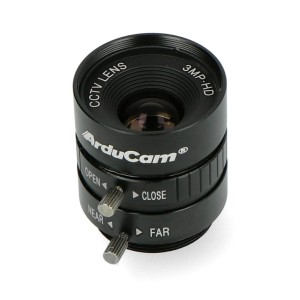 Objektiv CS Mount 12 mm - manuĂˇlnĂ­ ostĹ™enĂ­ - pro kameru Raspberry Pi - ArduCam LN040