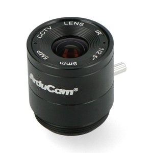 Objektiv CS Mount 8mm - manuĂˇlnĂ­ ostĹ™enĂ­ - pro kameru Raspberry Pi - Arducam LN038