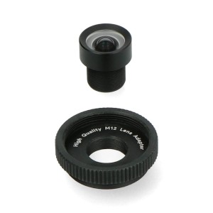 Objektiv M12 8 mm s adaptĂ©rem pro kameru Raspberry Pi - ArduCam LN024