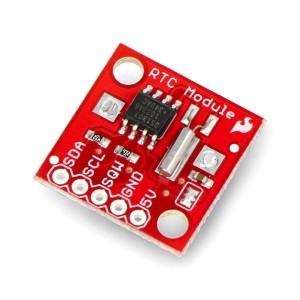RTC DS1307 I2C hodiny reĂˇlnĂ©ho ÄŤasu - SparkFun BOB-12708