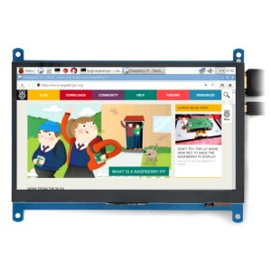 DotykovĂ˝ displej C - kapacitnĂ­ LCD IPS 7'' 1024x600px HDMI + USB pro Raspberry Pi 4B/3B+/3B/2B/Zero - Waveshare 11199