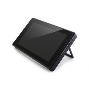 DotykovĂ˝ displej H kapacitnĂ­ LCD IPS 7'' 1024x600px HDMI + USB pro Raspberry Pi - ÄŤernĂ© pouzdro - Waveshare 13857