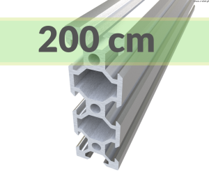 V-SLOT 2060 - Stříbrný eloxovaný 2000 mm