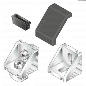 Zástrčka černá 45/45