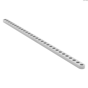 Plochá hliníková tyč (29 otvorů 232 mm) 2 kusy