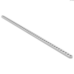 Plochá hliníková tyč (41 otvorů 328 mm) 2 kusy