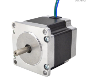 Nema 23 krokový motor řady E Bipolární 1,8 ° 1,26 Nm (178,04oz.in) 2,8 A 57x57x56mm 4 vodiče