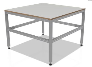 Pracovní stůl 1000x1000mm z hliníkových profilů