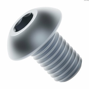 Pozinkovaný šroub s kulovou hlavou řady 2802 (M4 x 0,7 mm, délka 6 mm) - 25 ks.