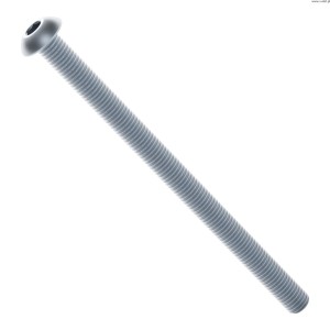 Pozinkovaný šroub s kulovou hlavou řady 2802 (M4 x 0,7 mm, délka 60 mm) - 25 ks.