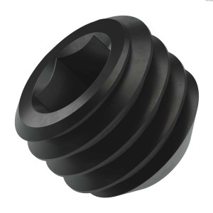 Pojistný šroub z černě oxidované oceli řady 2806 (M5 x 0,8 mm, délka 4 mm) - 25 kusů
