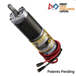Planetový převodový motor se žlutým krytem řady 5203 (převodový poměr 188: 1, délka 24 mm, hřídel REX 8 mm, 30 ot/min, snímač 3,3 - 5 V)