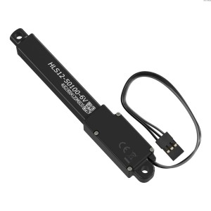Lineární servo Hitec (rozteč 50 mm, 16,1 mm/s, tah 5,2 kg)