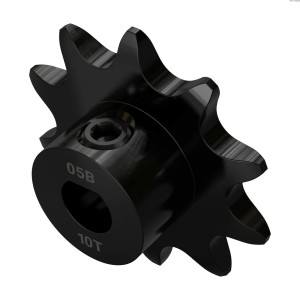 Ocelové řetězové kolo s roztečí 8 mm řady 3307 (vrtání 6 mm, 10 zubů)