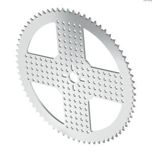 Hliníkové řetězové kolo k montáži na náboj řady 3310 s roztečí 8 mm (vrtání 14 mm, 70 zubů).