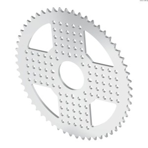 Hliníkové řetězové kolo pro náboje řady 3310 s roztečí 8 mm (otvor 32 mm, 56 zubů)