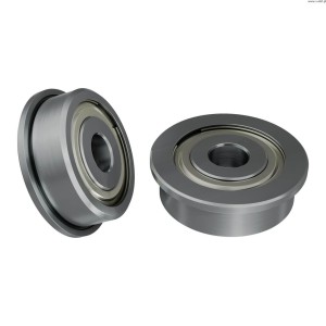 Přírubové kuličkové ložisko řady 1601 (vnitřní průměr 4 mm x vnější průměr 14 mm, tloušťka 5 mm) - 2 ks.
