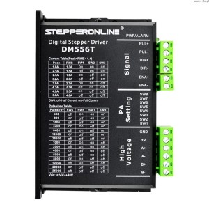 Digitální regulátor krokového motoru 1,8~5,6A 20-50VDC pro krokový motor Nema 23, 24, 34