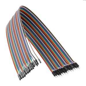 Propojovací kabel samec-samice (vícebarevný, délka 50 cm) - 40 ks.