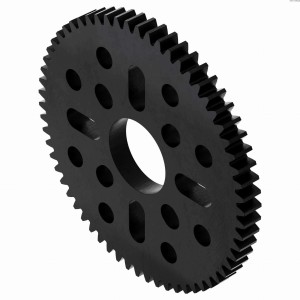 Ozubené kolo 62 zubů (MOD 0,8, 4 mm silný acetal)